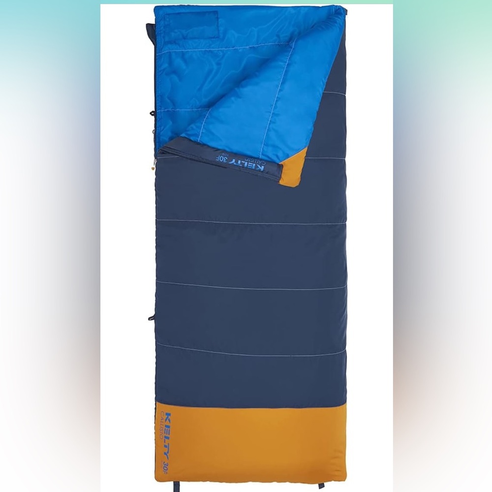 Kids Sleeping Bag - Blue and Orange